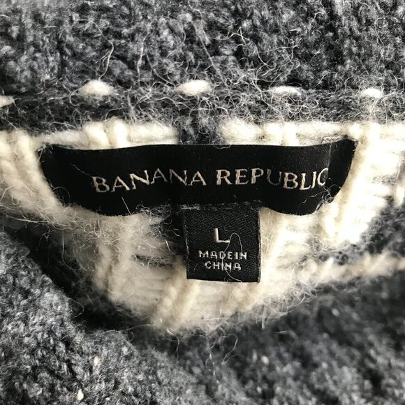 Banana Republic Wool Alpaca Cowl Neck Tunic /Sweater Dress Size L - Picture 6 of 6